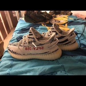 Zebra yeezy 350